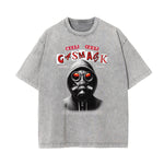 Washed Mystery Mask Graphic Cotton Tee