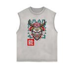 Frayed Edge Mystery Mask Graphic Tank Top