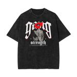 Stone Wash Mystery Mask Graphic T-Shirt