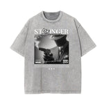 Washed Mystery Mask Graphic Cotton Tee