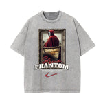 Washed Mystery Mask Graphic Cotton Tee