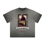 Heavy Faded Mystery Mask Graphic T Shirt