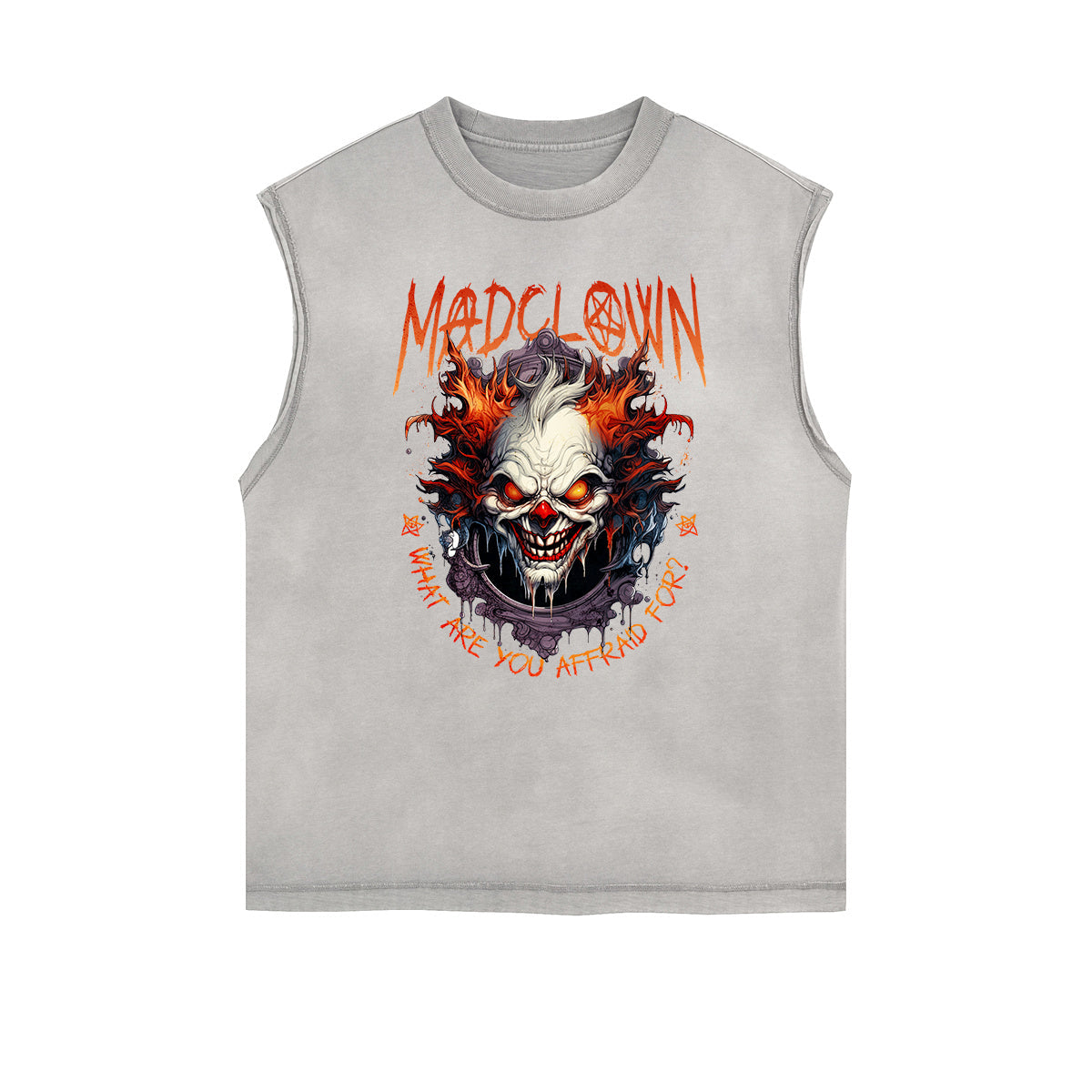 Frayed Edge Mystery Mask Graphic Tank Top