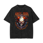 Stone Wash Mystery Mask Graphic T-Shirt