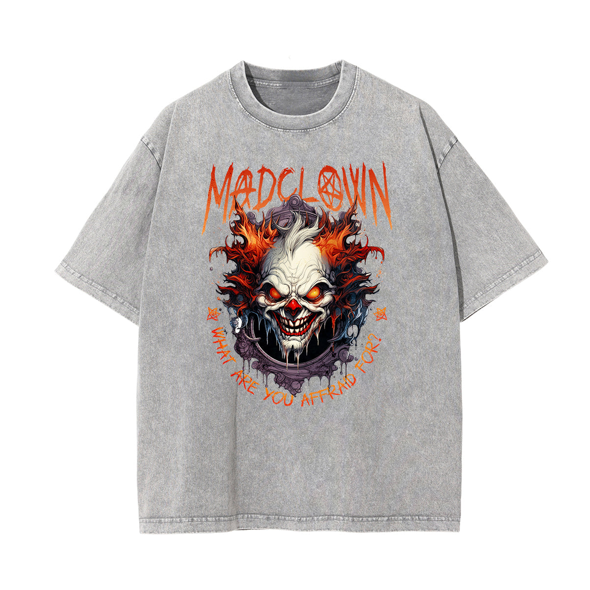 Washed Mystery Mask Graphic Cotton Tee