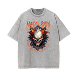 Washed Mystery Mask Graphic Cotton Tee