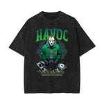 Stone Wash Mystery Mask Graphic T-Shirt