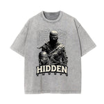 Washed Mystery Mask Graphic Cotton Tee