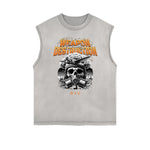 Frayed Edge Mystery Mask Graphic Tank Top