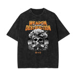 Stone Wash Mystery Mask Graphic T-Shirt