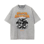 Washed Mystery Mask Graphic Cotton Tee