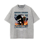 Washed Mystery Mask Graphic Cotton Tee