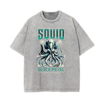 Washed Cotton Dark Aesthetic Tee