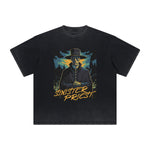 Vintage-Style Frayed Dark Aesthetic Tee