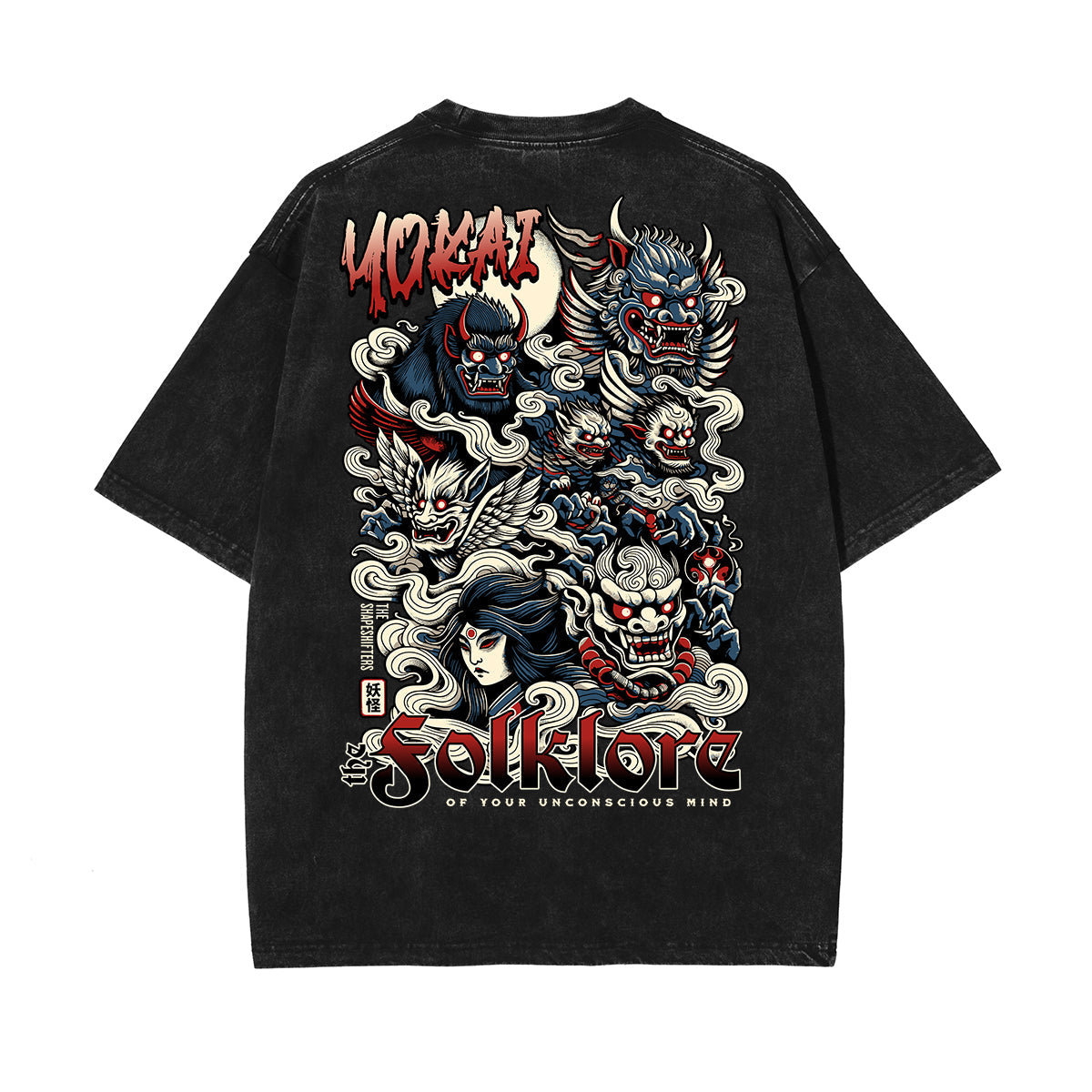 Stone-Washed Dark Aesthetic T-Shirt