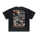 Vintage-Style Frayed Dark Aesthetic Tee