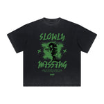 Vintage-Style Frayed Dark Aesthetic Tee