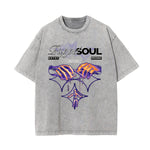 Washed Cotton Dark Aesthetic Tee