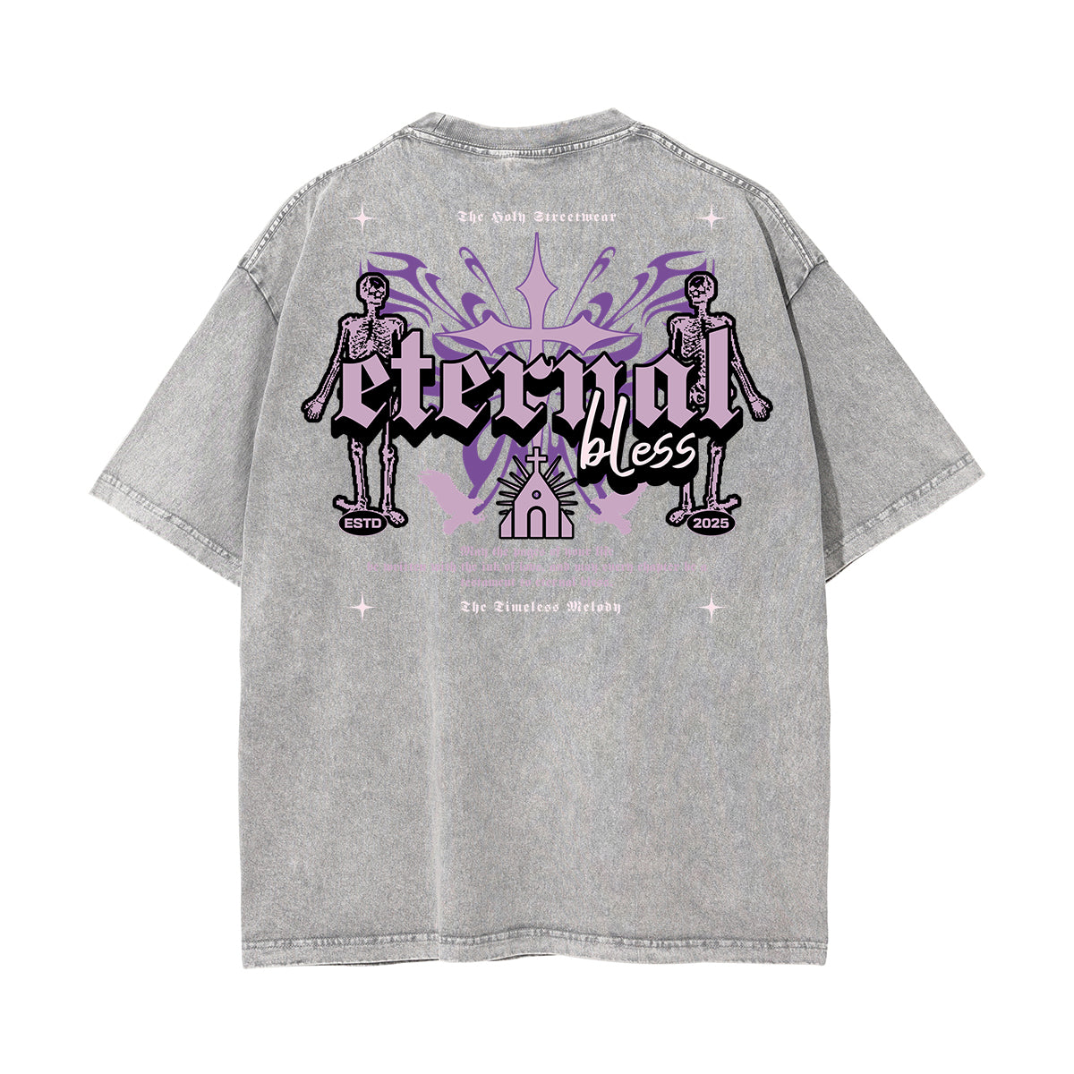 Washed Cotton Dark Aesthetic Tee