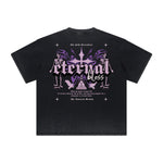 Vintage-Style Frayed Dark Aesthetic Tee