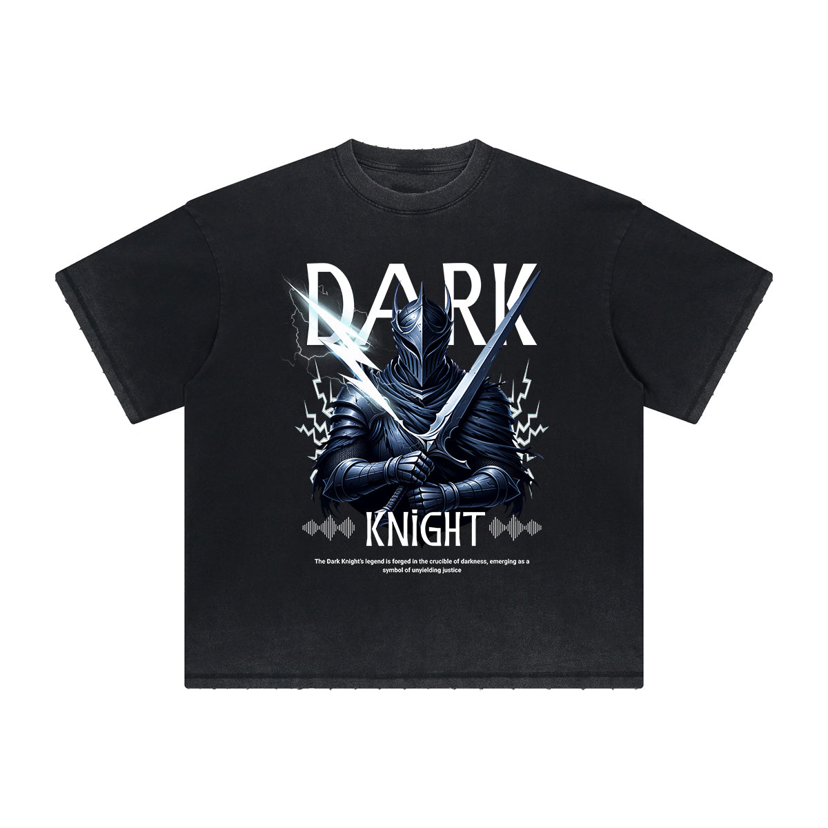 Vintage-Style Frayed Dark Aesthetic Tee