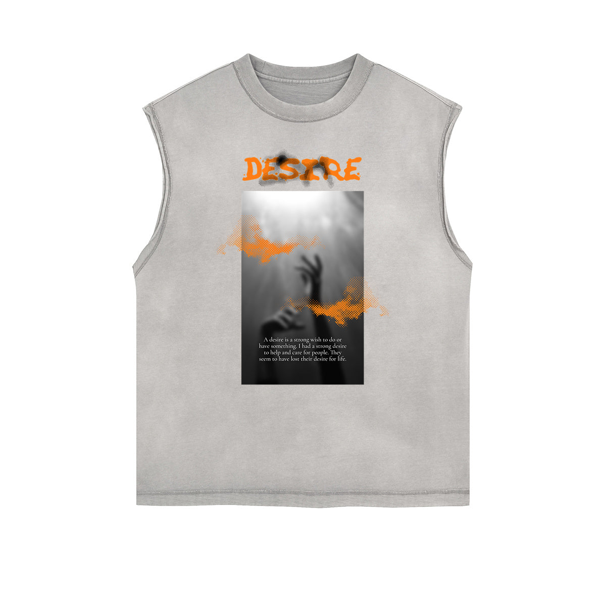 Dark Aesthetic Frayed-Edge Tank Top