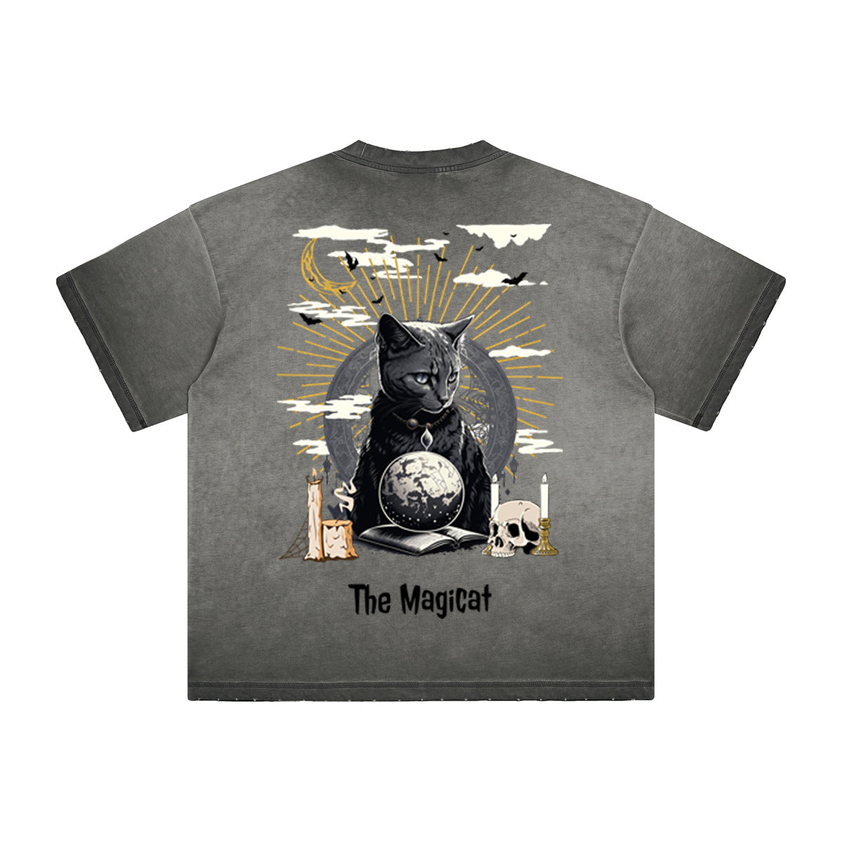 Faded Thick Dark Aesthetic Tee