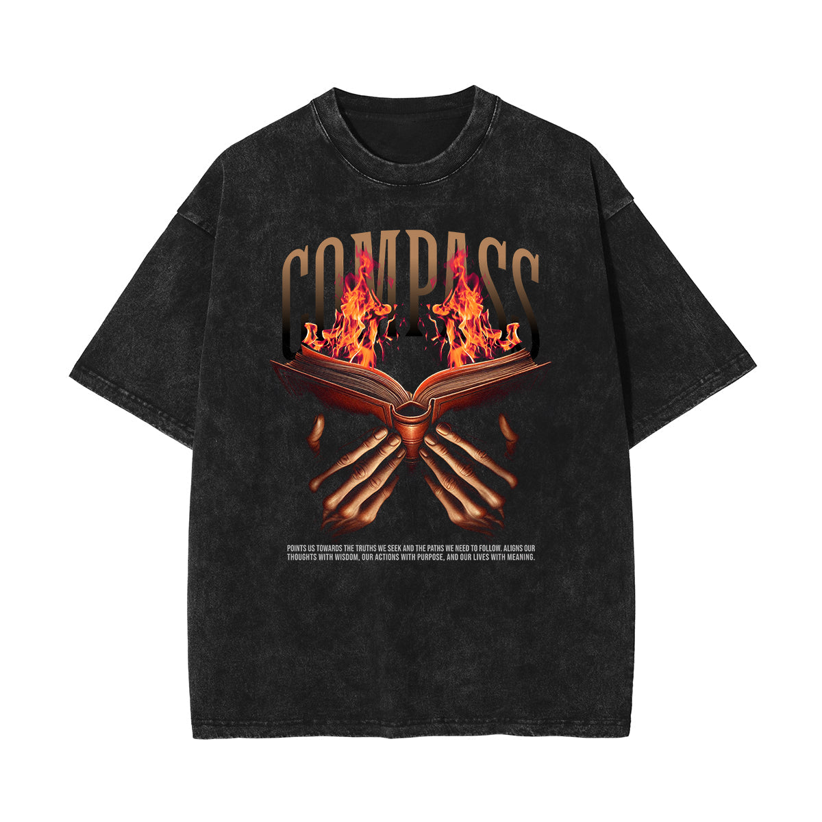 Stone-Washed Dark Aesthetic T-Shirt