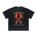 Vintage-Style Frayed Dark Aesthetic Tee