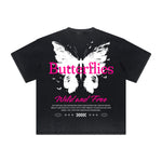 Vintage-Style Frayed Dark Aesthetic Tee