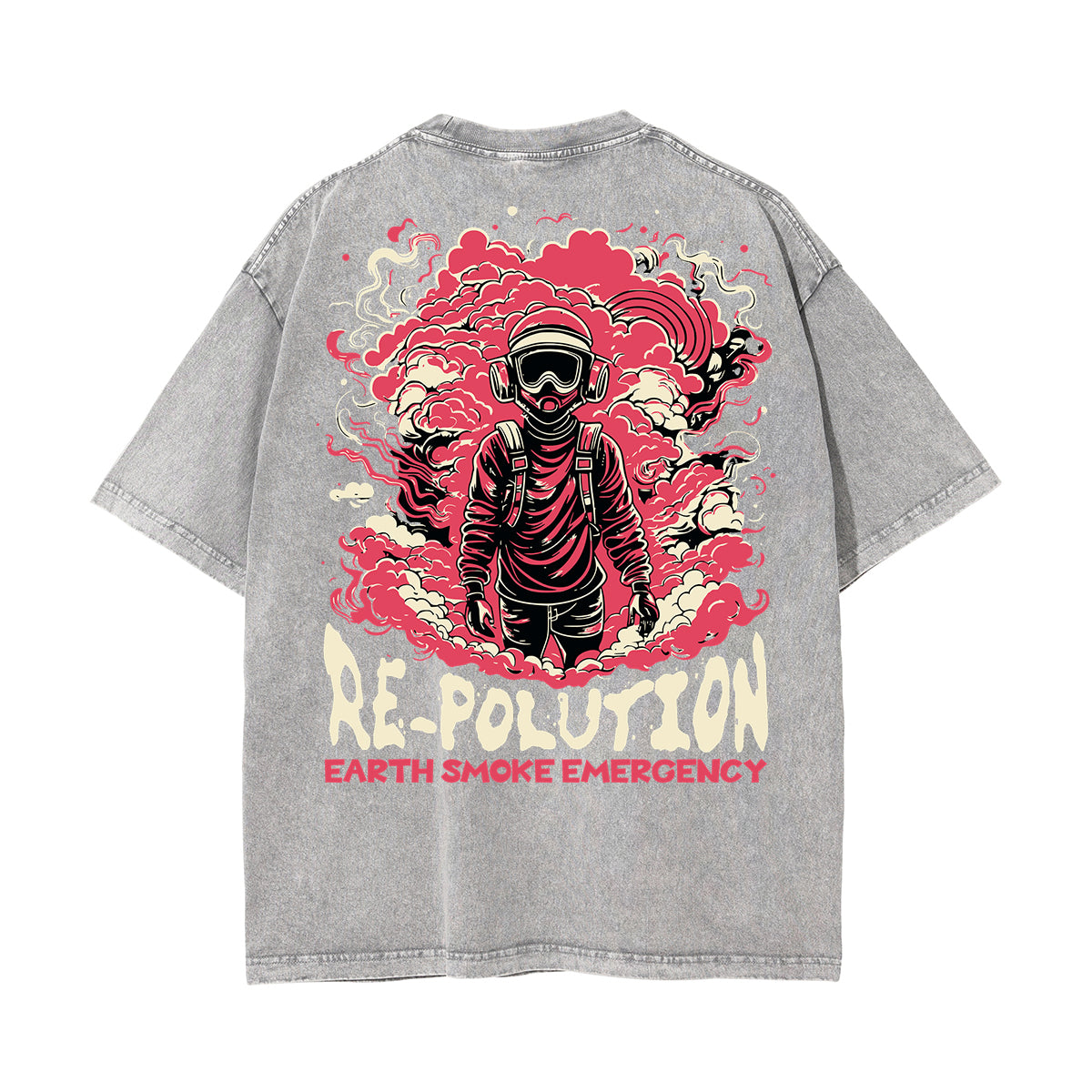 Washed Cotton Dark Aesthetic Tee