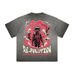 Faded Thick Dark Aesthetic Tee