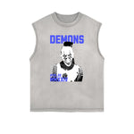 Frayed-Edge Gothic Death Motif Tank