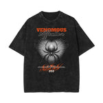 Washed Cotton Gothic Death Motif Tee