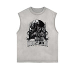 Frayed-Edge Gothic Death Motif Tank