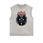 Frayed-Edge Gothic Death Motif Tank