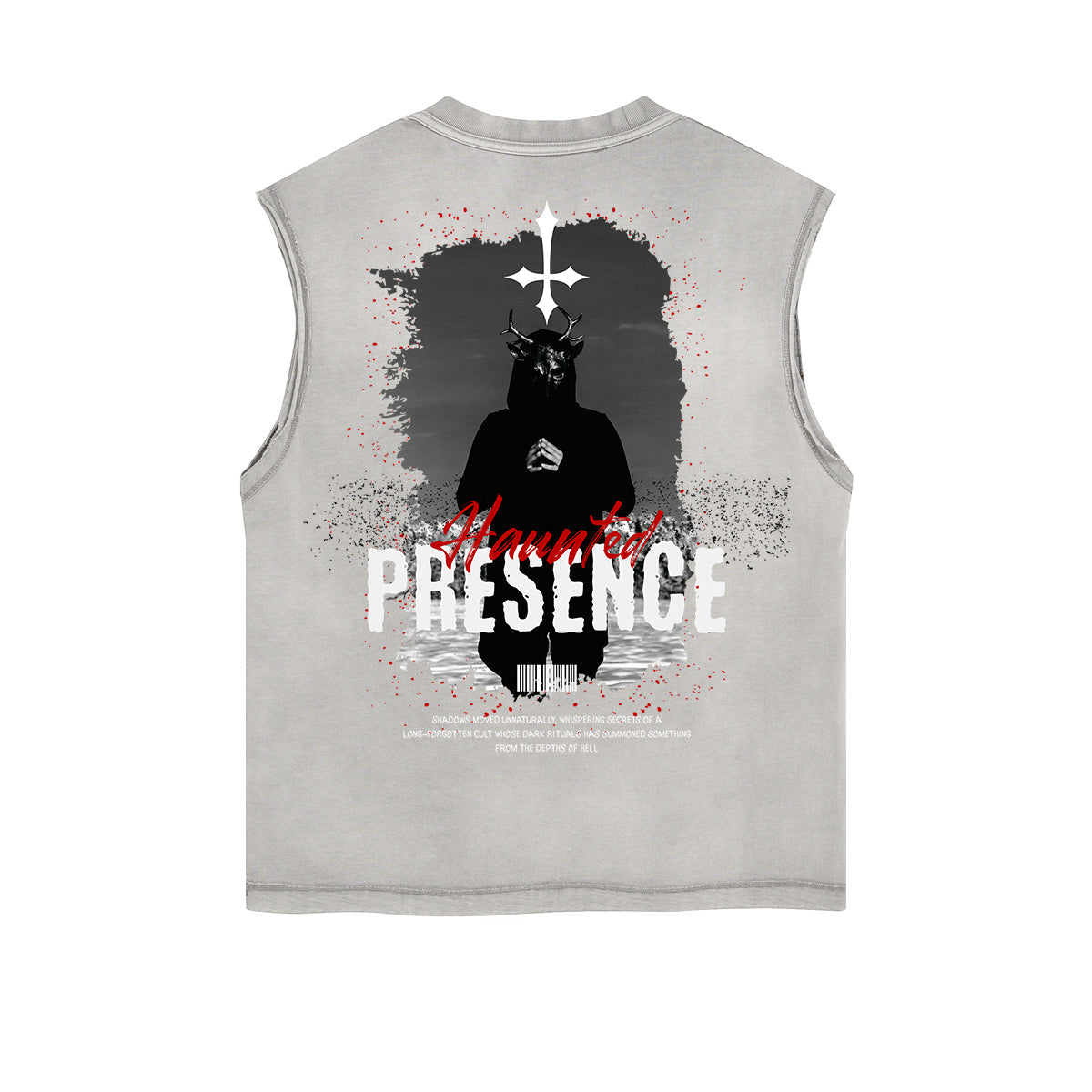 Frayed-Edge Gothic Death Motif Tank