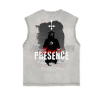 Frayed-Edge Gothic Death Motif Tank