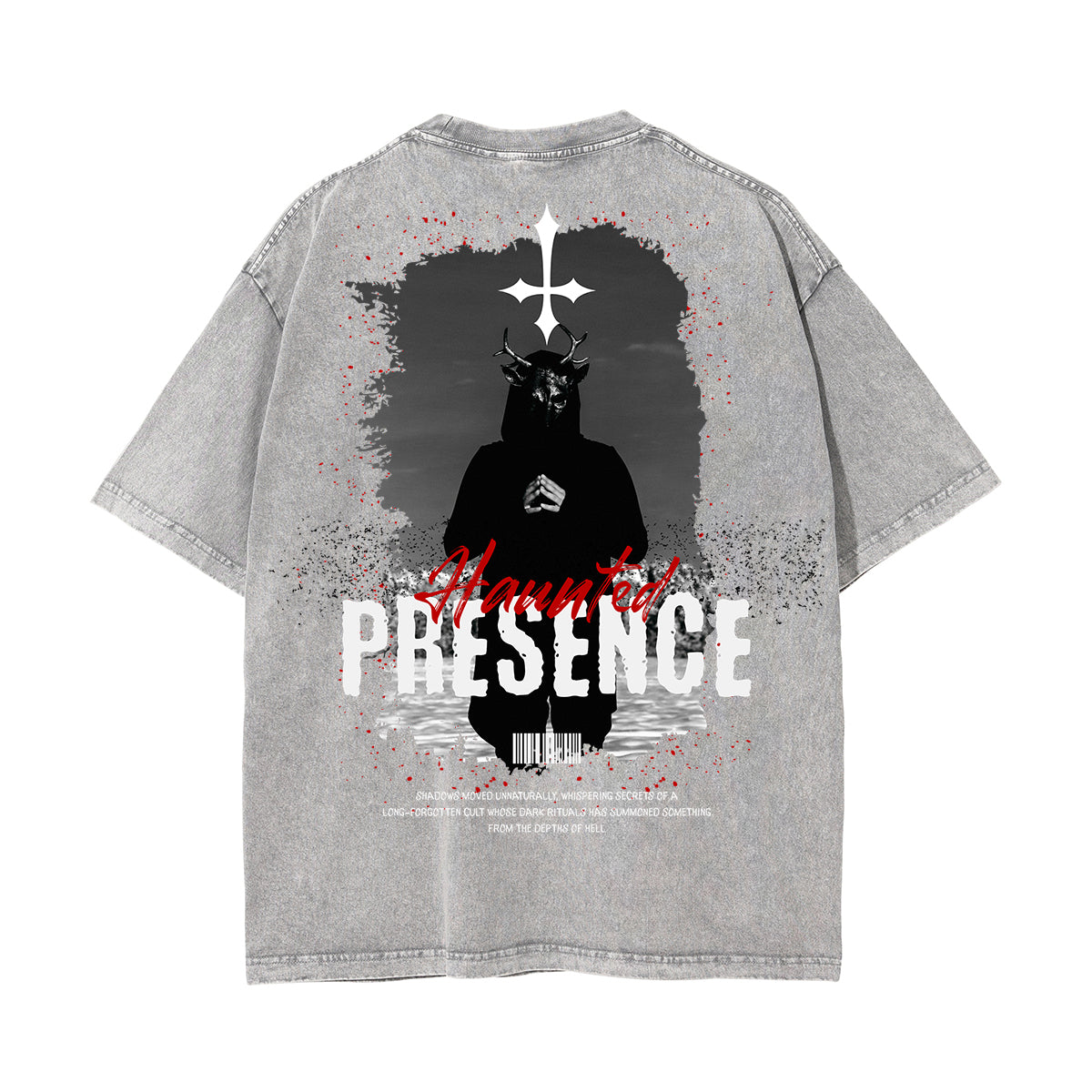 Stone-Washed Gothic Death Motif Tee