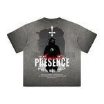 Heavyweight Washed Gothic Death Motif Tee