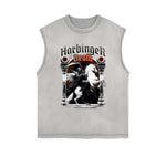 Frayed-Edge Gothic Death Motif Tank