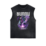 Distressed Gothic Death Motif Tank Top