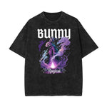 Washed Cotton Gothic Death Motif Tee