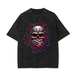 Washed Cotton Gothic Death Motif Tee