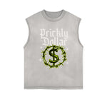 Frayed-Edge Gothic Death Motif Tank