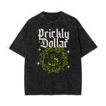 Washed Cotton Gothic Death Motif Tee