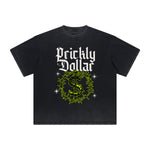 Vintage-Style Frayed Gothic Death Motif Tee