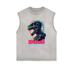 Frayed-Edge Gothic Death Motif Tank