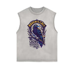 Frayed-Edge Gothic Death Motif Tank