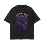 Washed Cotton Gothic Death Motif Tee